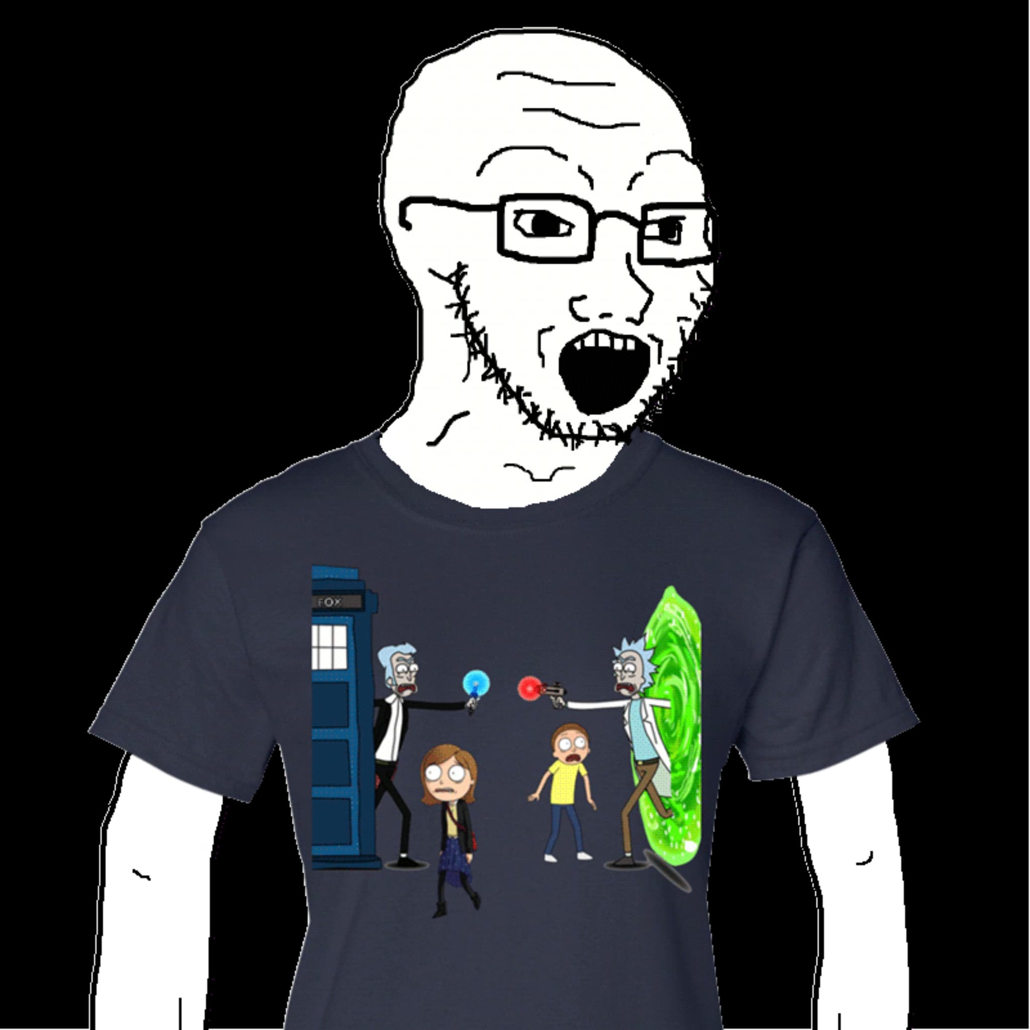 Soyjak Rick&Morty shirt 